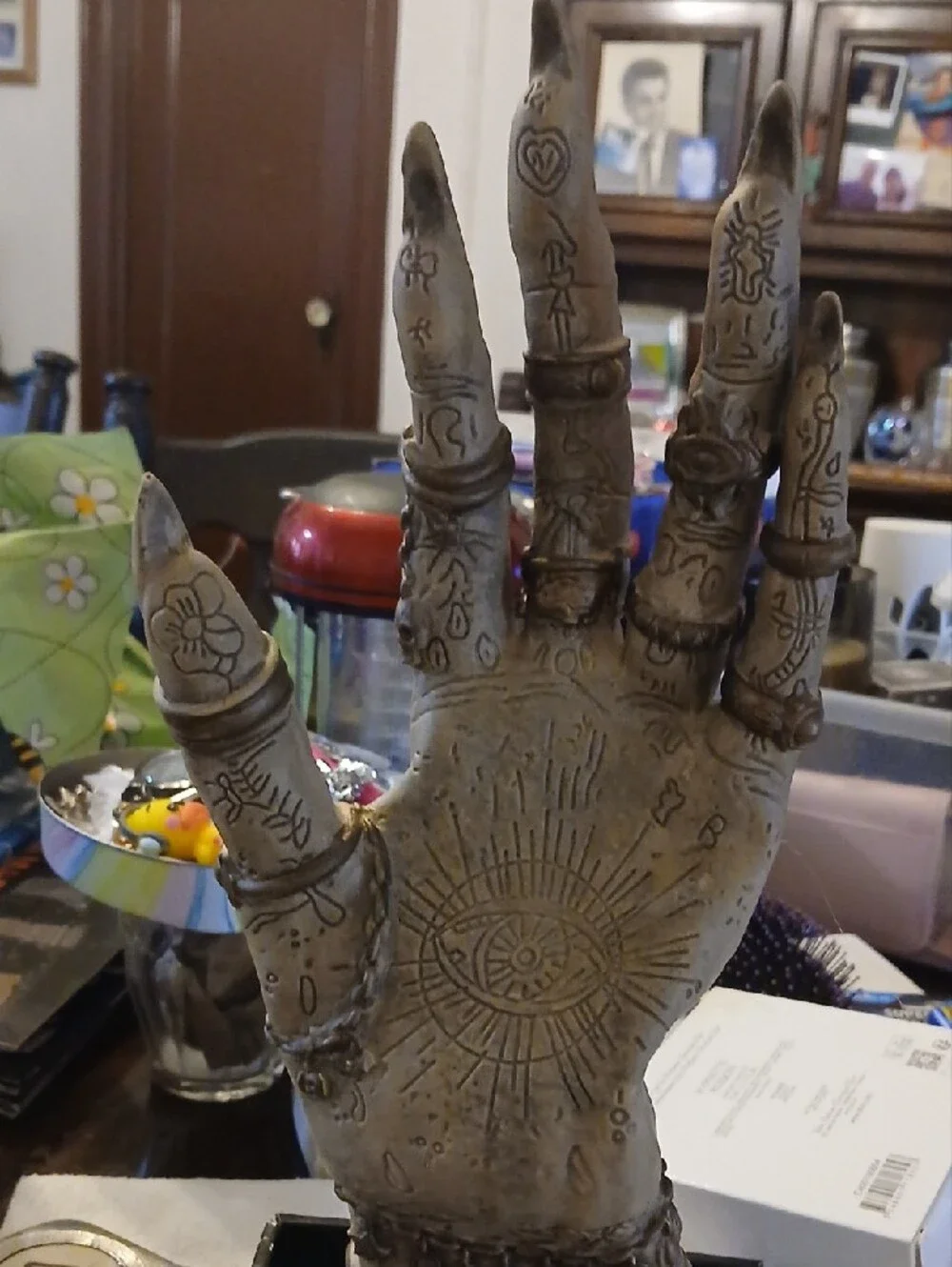 Spooky Village Animated Hand Halloween Decor Sound-Activated Motion